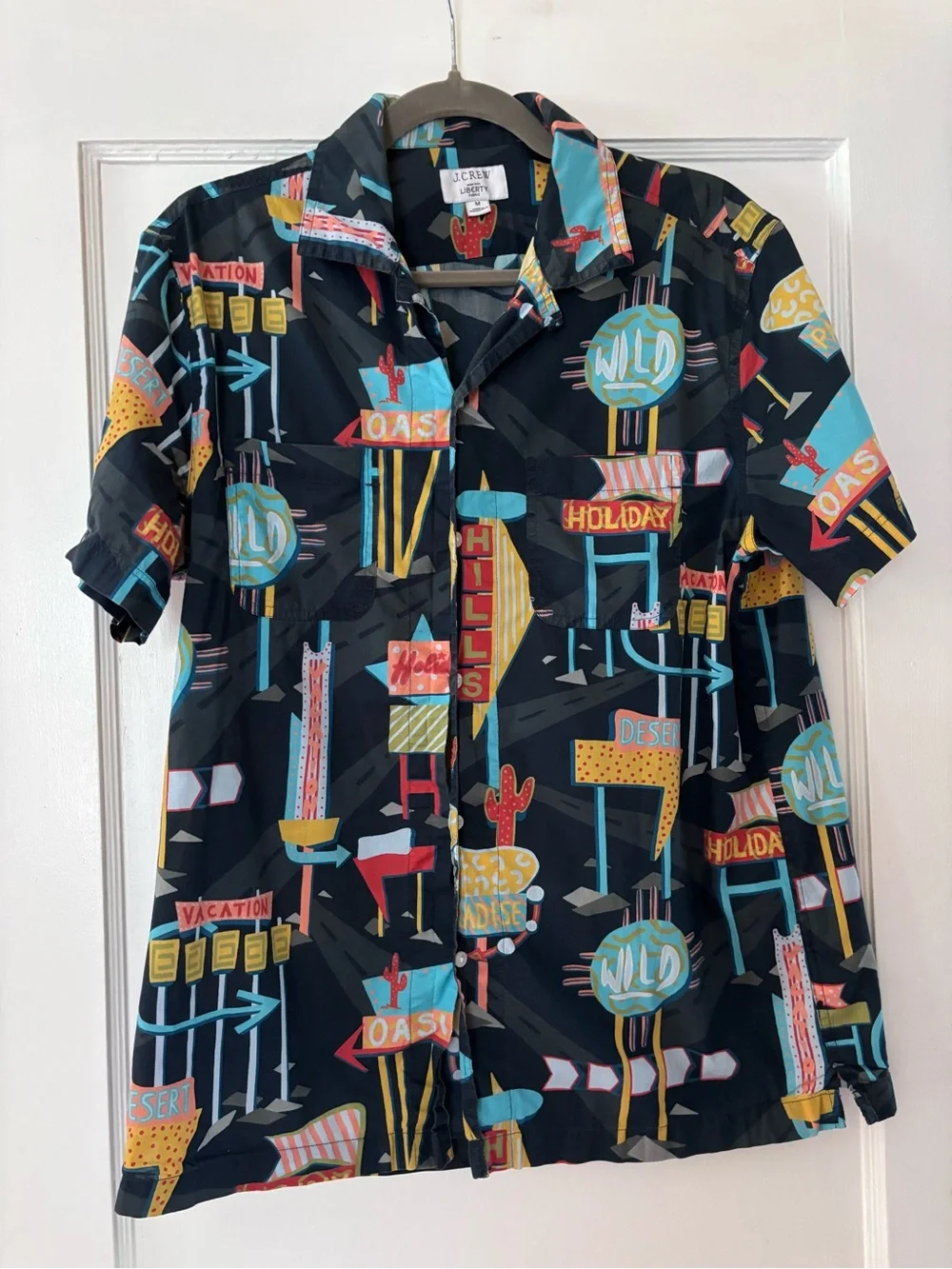 Men's Liberty of London Graphic Resort Shirt with Multicolor
